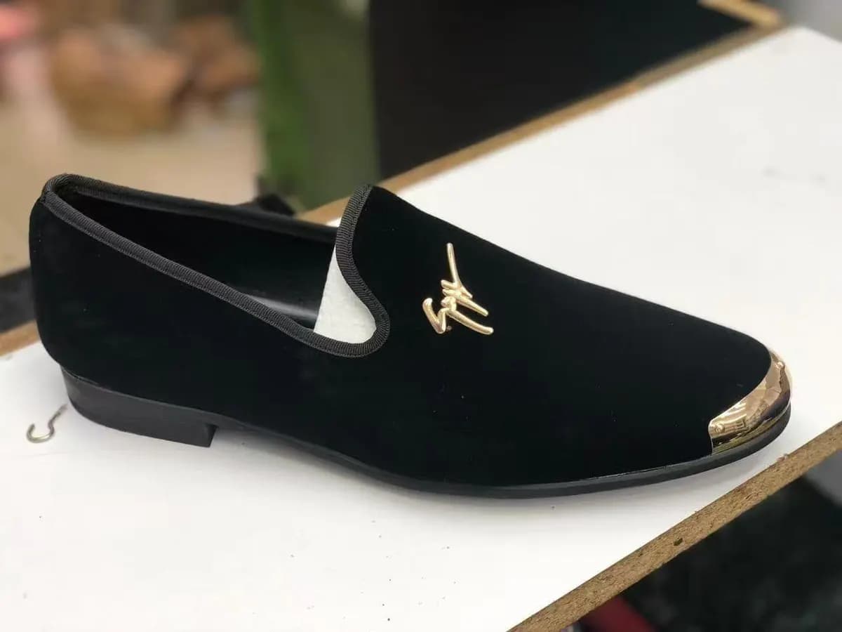 Patent Leather Loafer in Black 2 - side view