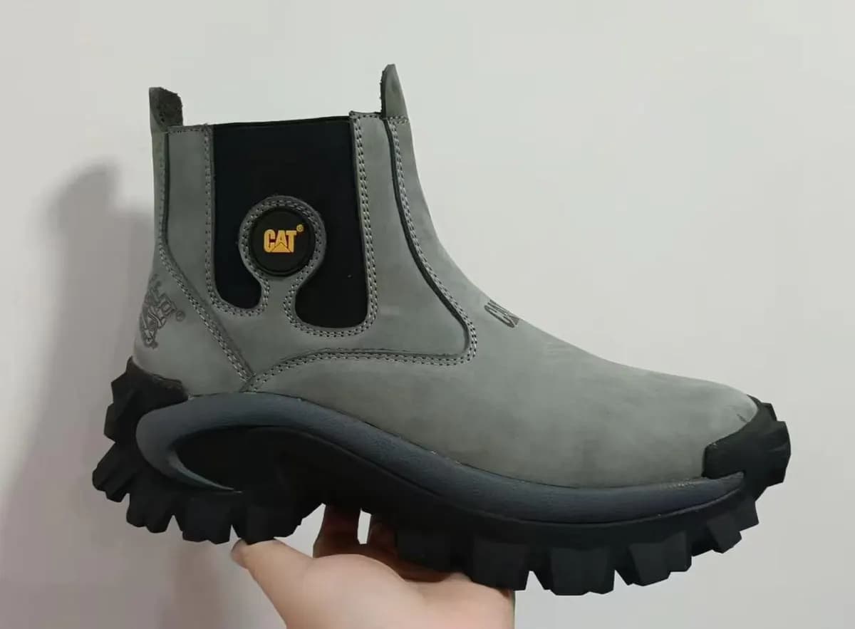 Official Boots in Grey - side view