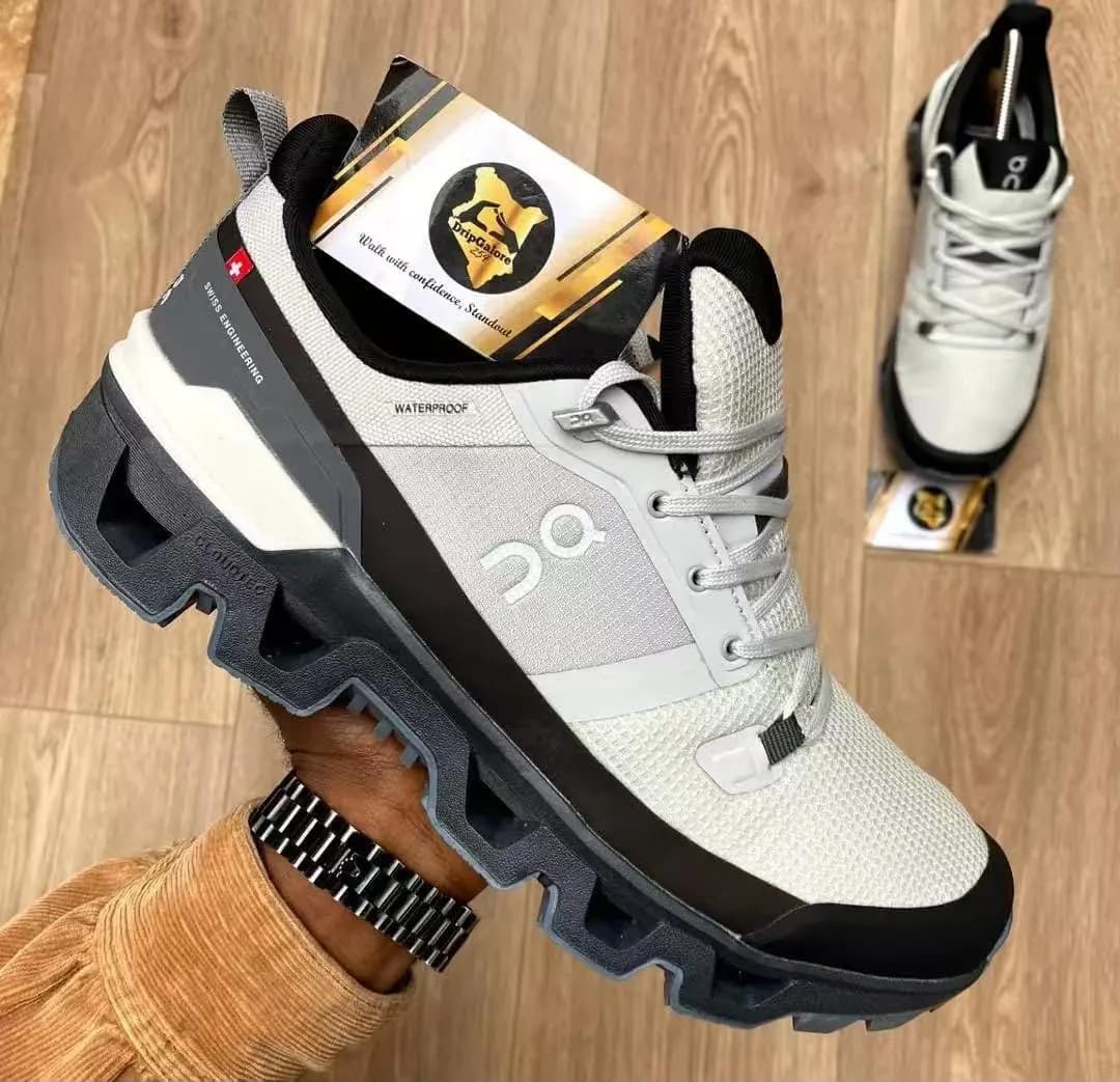On Sneaker in Black - side view