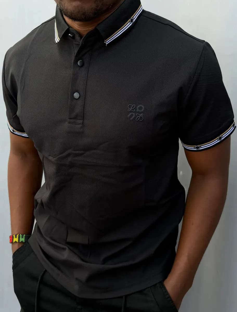 Polo Shirt in Black