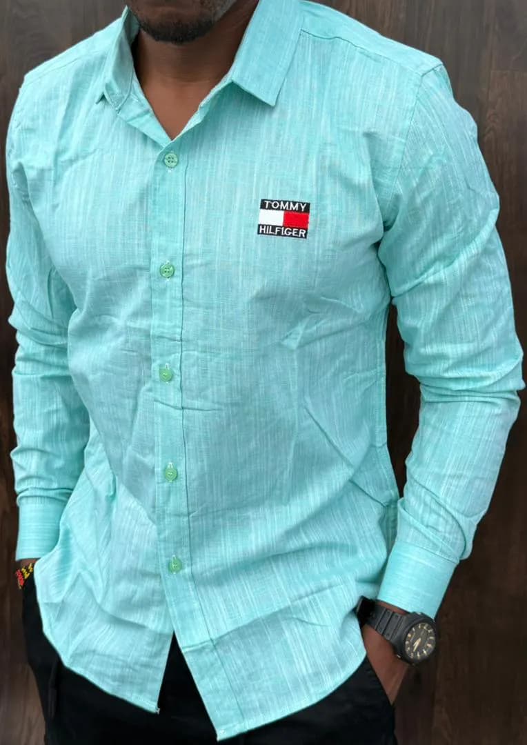 Tommy Hilfiger Long-Sleeve Shirt in Green 2 - side view