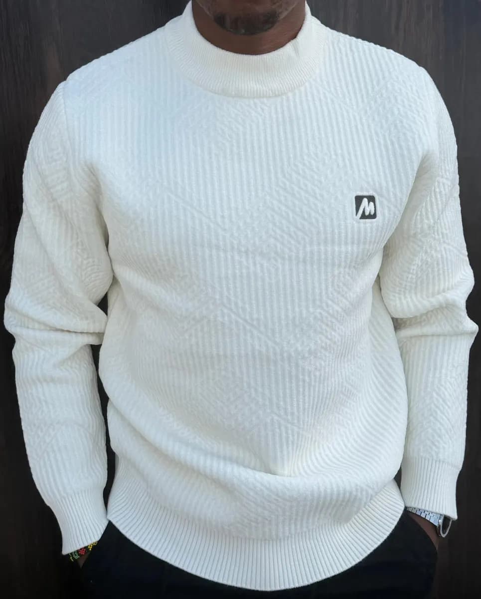 Hoodie in White 2 - side view