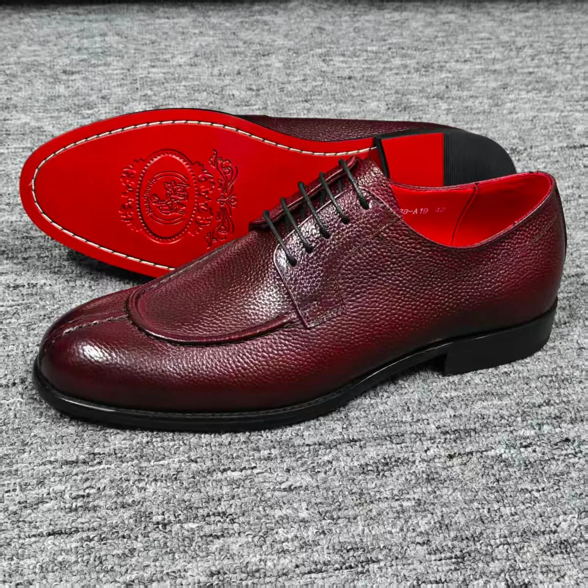 Official Shoe in Burgundy 3 - side view