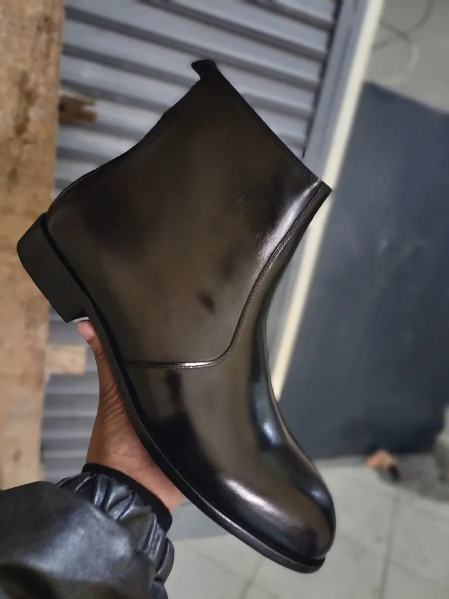 Official Boots in Black 4 - side view