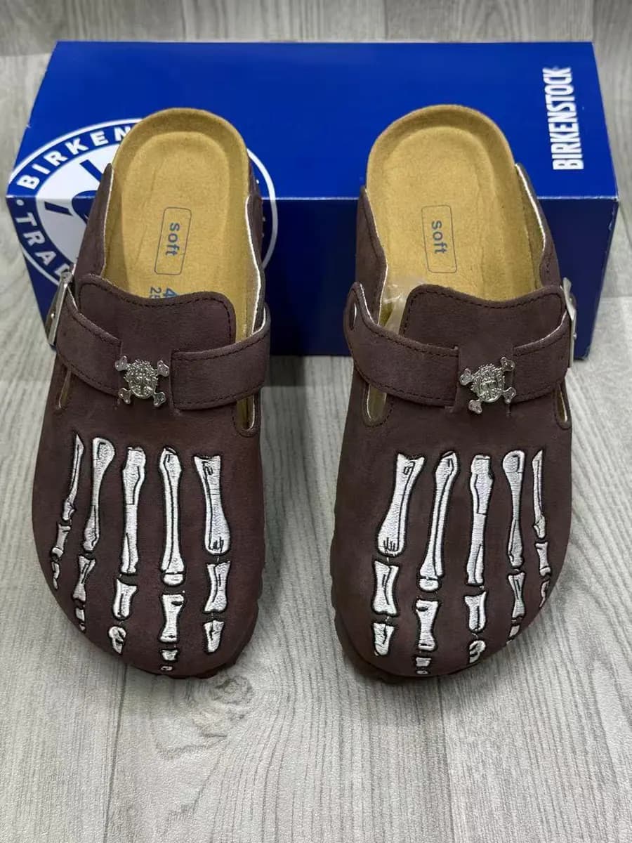 Buckle Sandal in Brown - side view