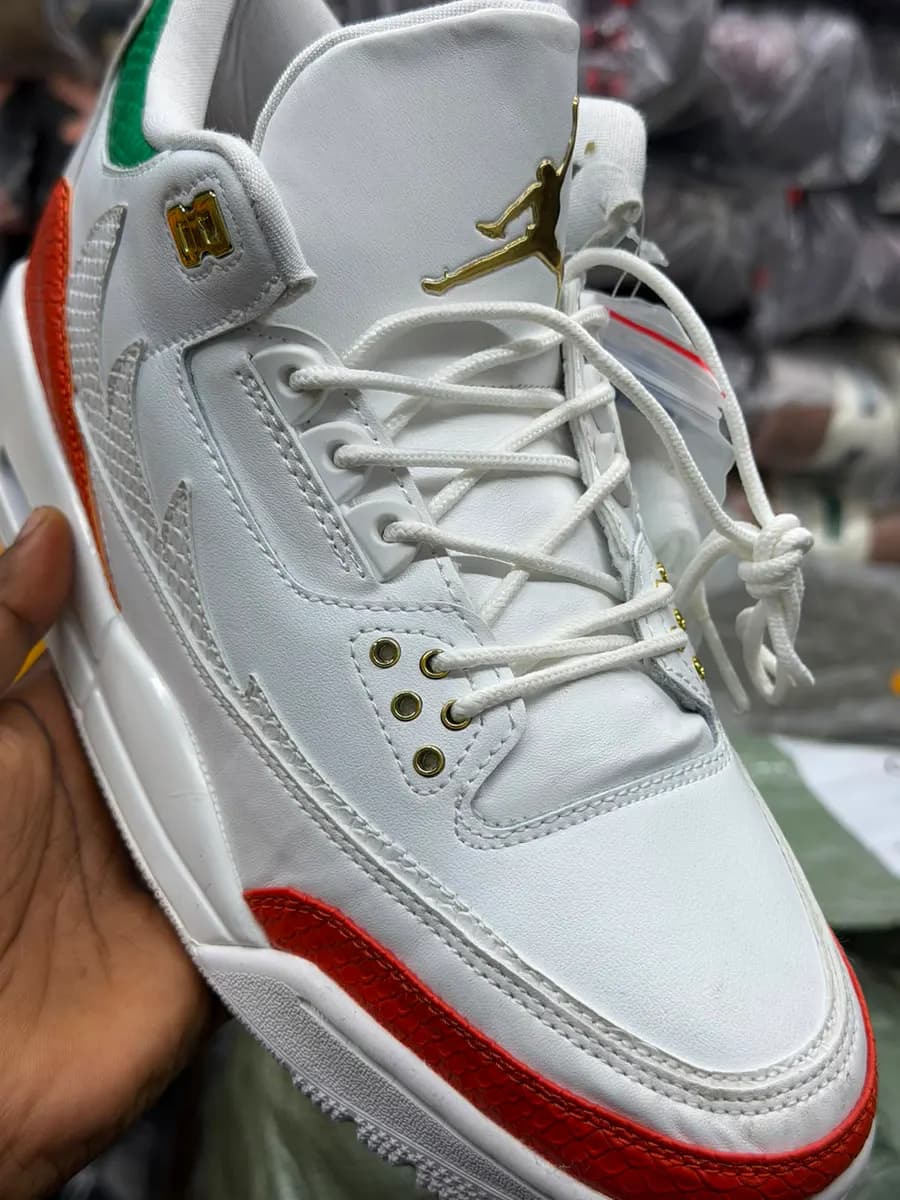 Jordan Sneaker in White 2 - side view