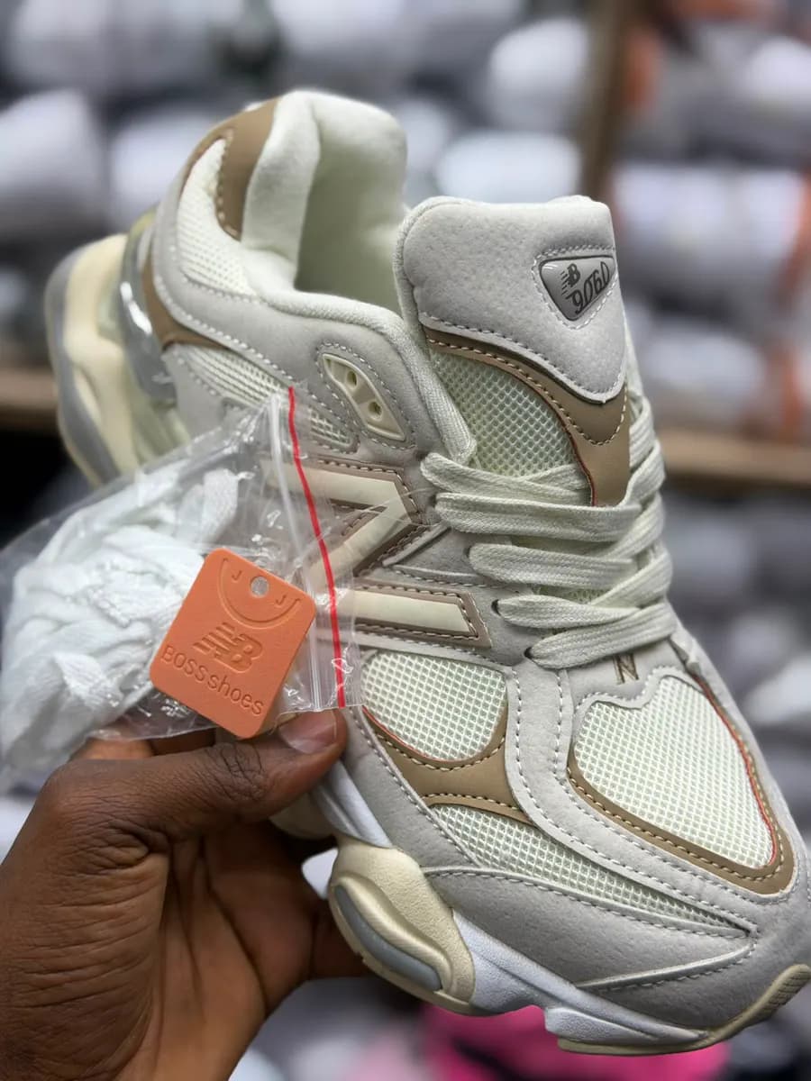 New Balance 9060 in Beige 3 - side view