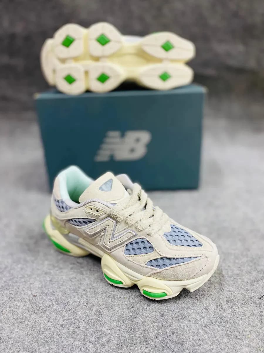 New Balance 9060 in Green - side view