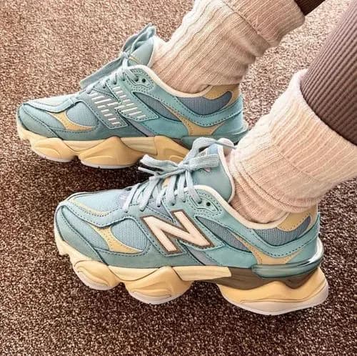 New Balance 9060 in Blue - side view