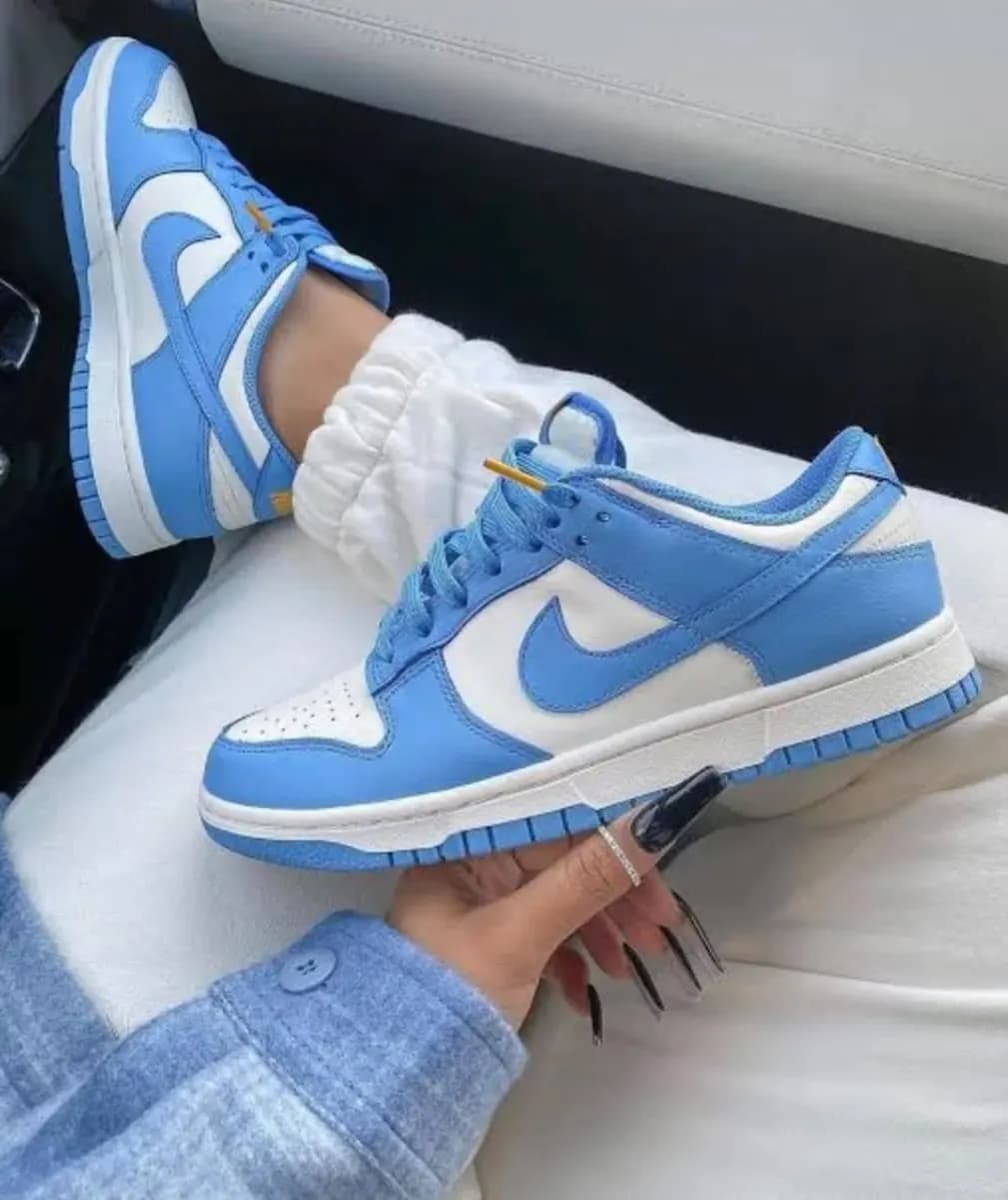Nike Dunk Low in Blue - side view