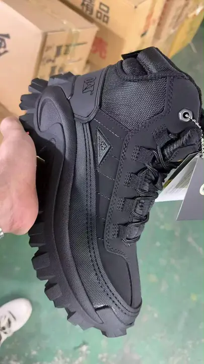 CAT Black Waterproof Hiking Boot