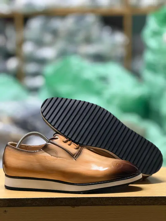 Tan Gradient Platform Official Shoes
