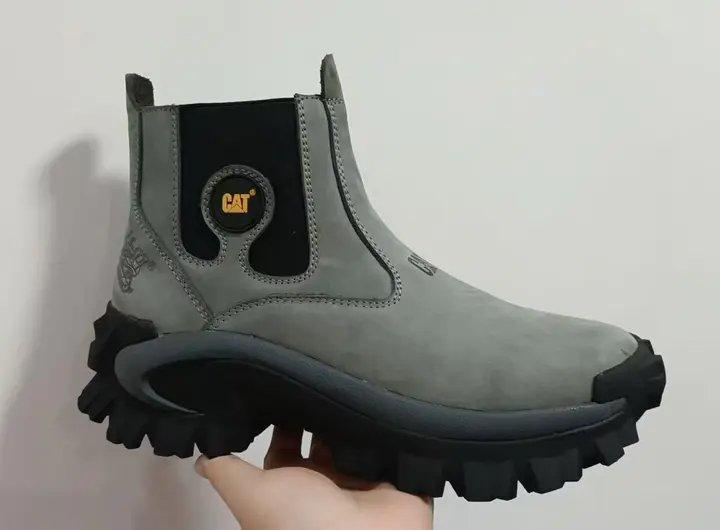 Caterpillar Grey Chelsea Lug Sole Boot