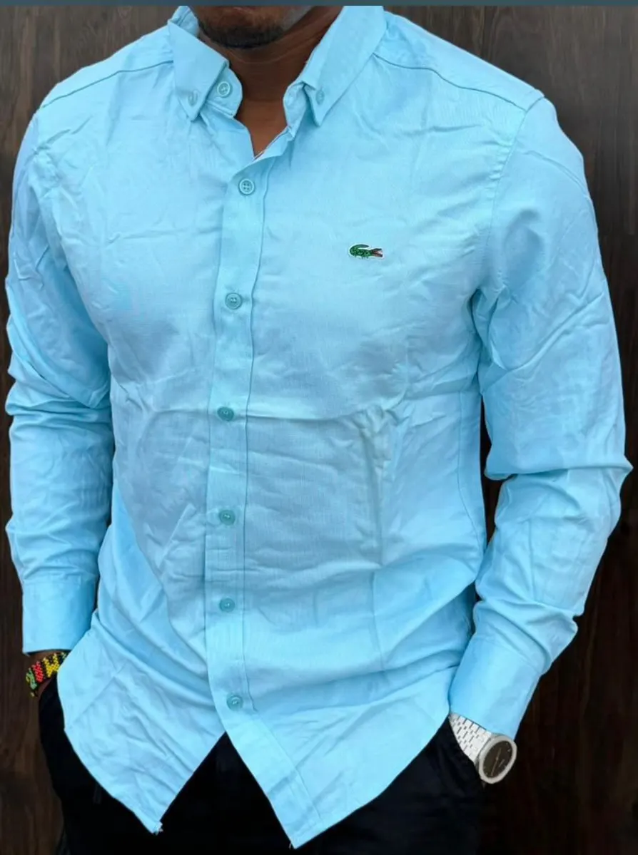 Lacoste Sky Blue Long-Sleeved Shirt