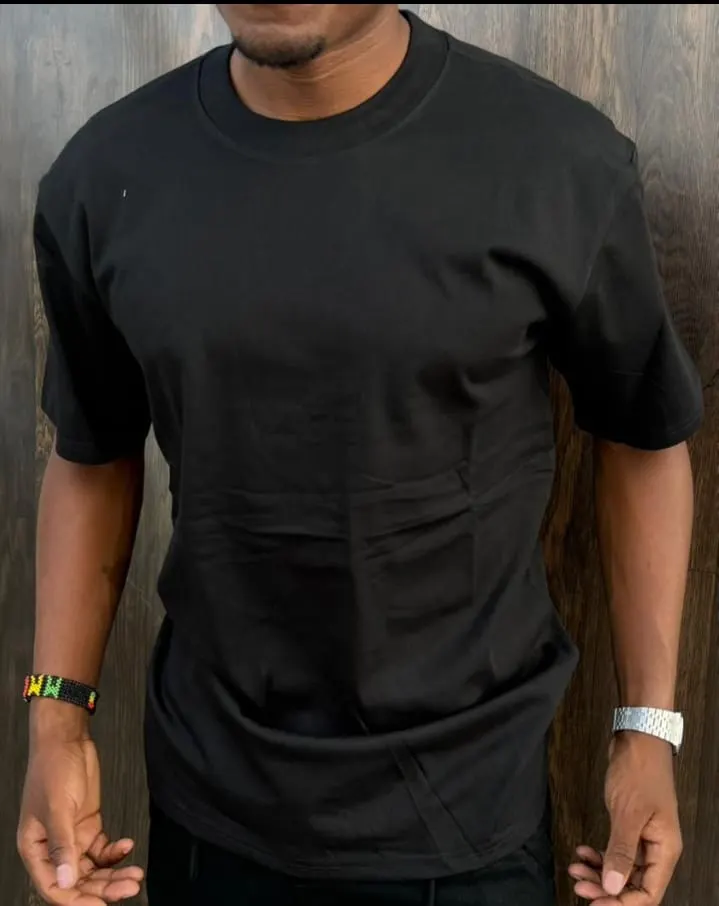 Minimalist Black Crew Neck T-Shirt