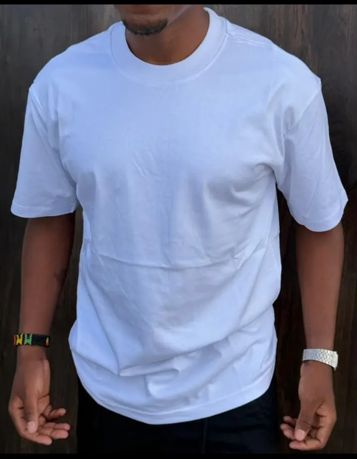 Classic White Crew Neck T-Shirt
