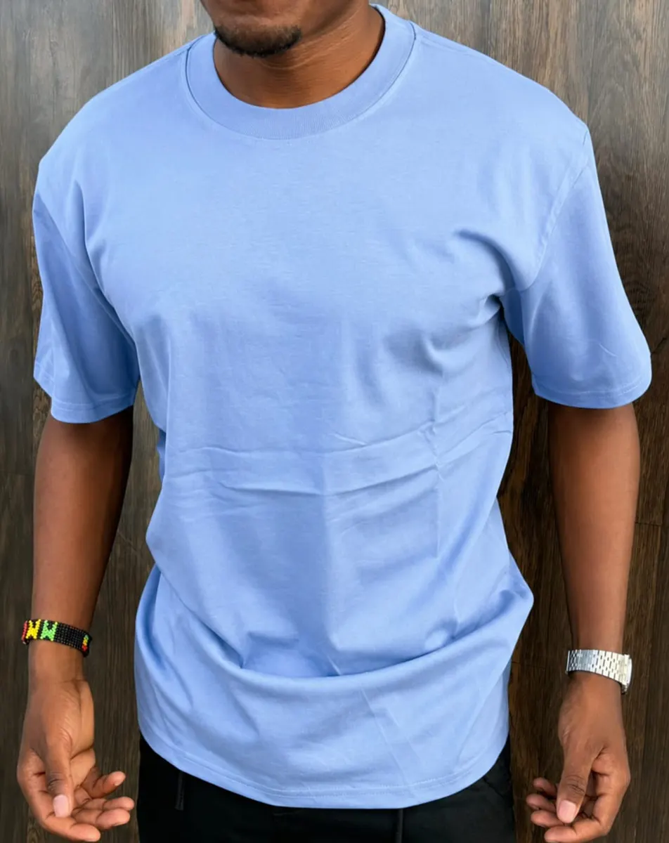 Sky Blue Cotton T-Shirt