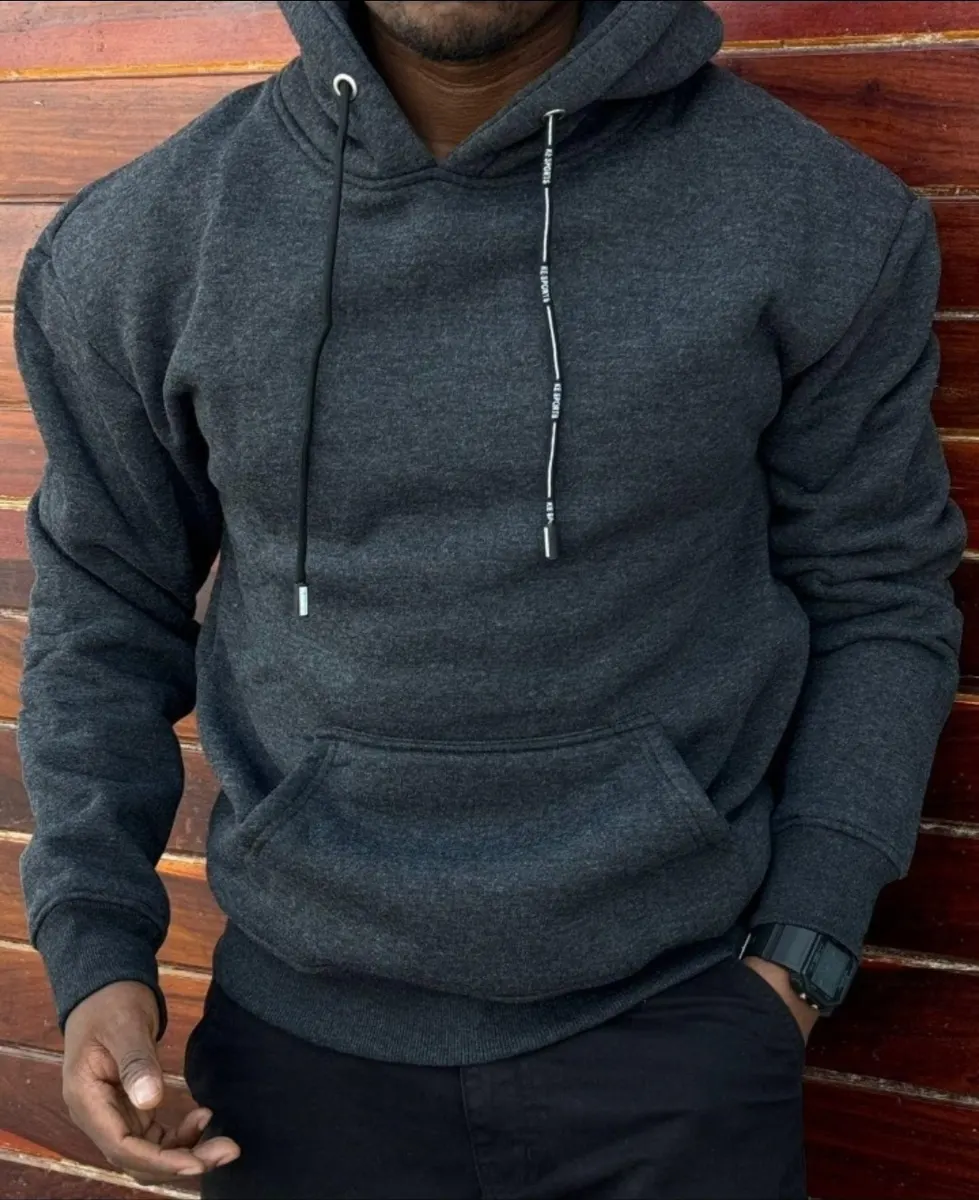 Dark Grey Sports Hoodie