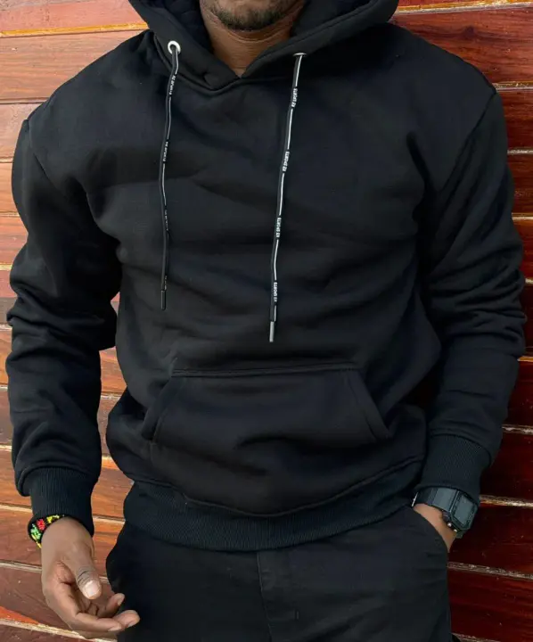 Classic Black Hooded Sweatshirt