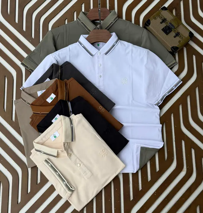 Loewe Striped Collar Polo Shirt