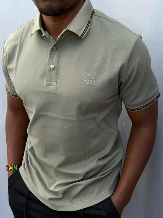 Sage Green Designer Polo Shirt