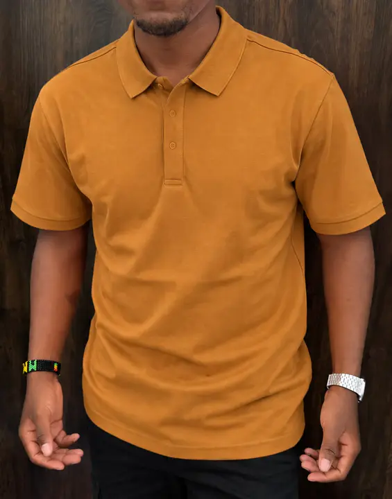 Mustard Yellow Men's Polo Shirt