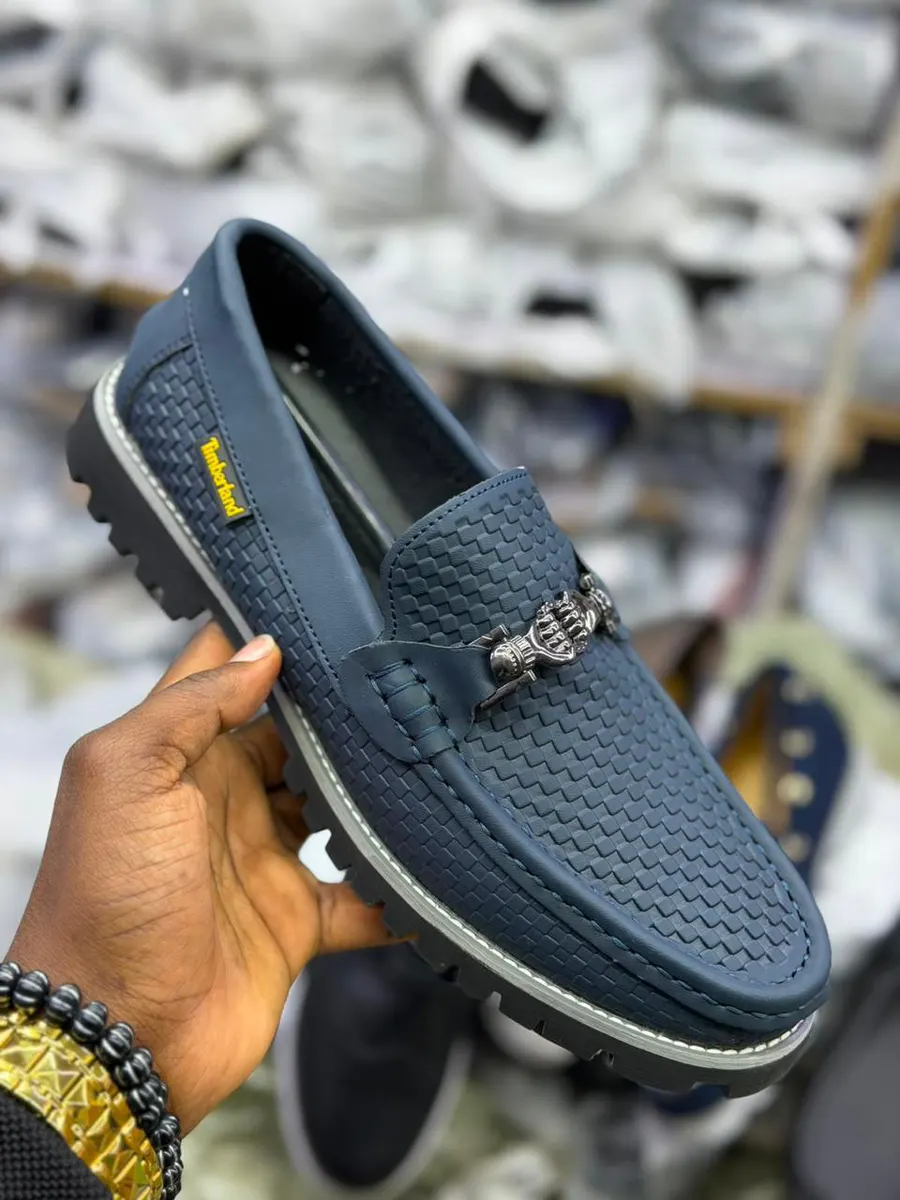 Timberland Woven Navy Blue Loafer