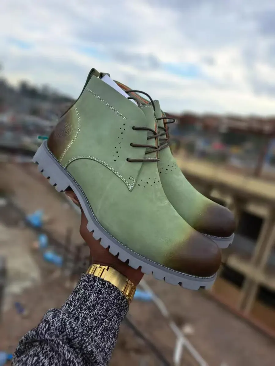 Timberland Olive Brogue Chukka Boot