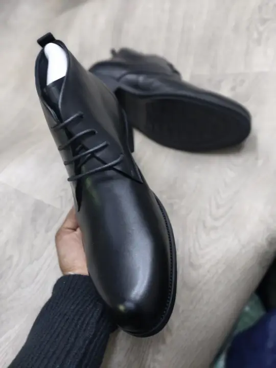 Black Leather Formal Boot