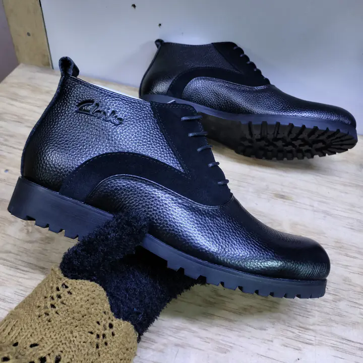 Clarks Black Leather Official Boots