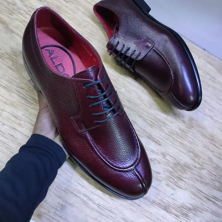 Aldo Burgundy Leather Official Shoes