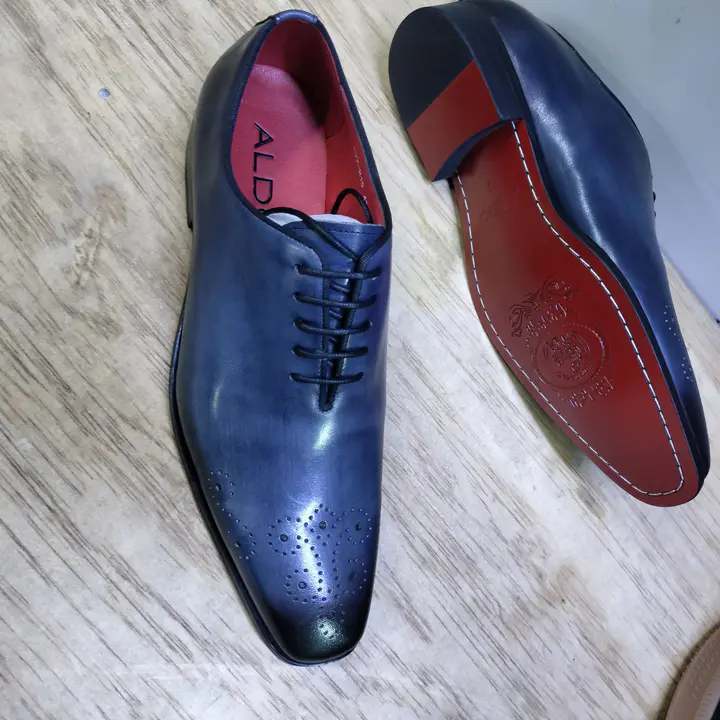 Aldo Blue Leather Official Shoes
