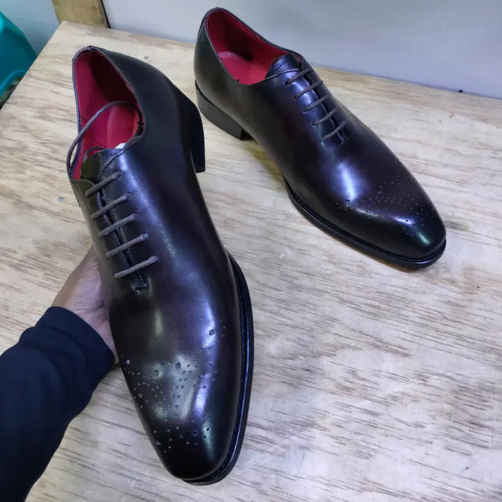 Dark Brown Leather Brogue Shoes