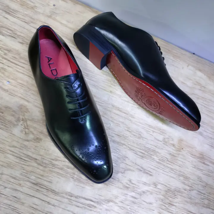 Aldo Black Leather Official Shoes