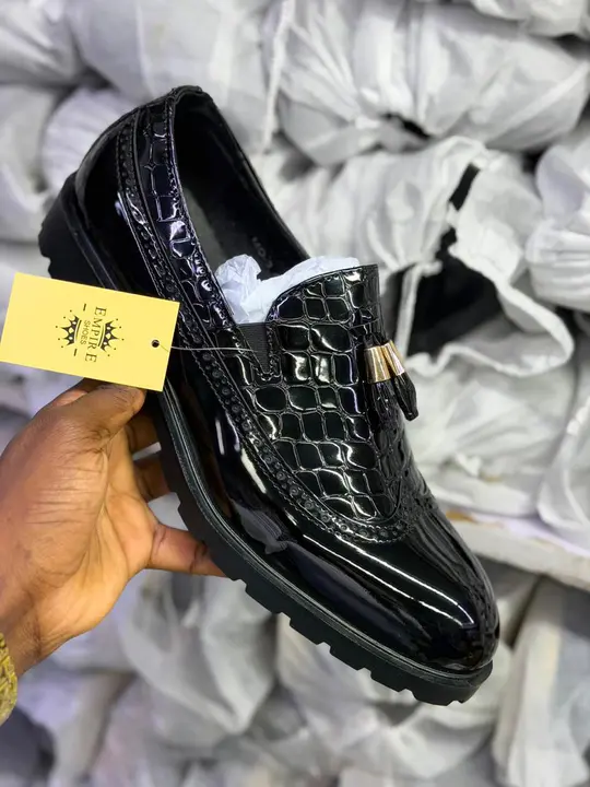 Empire Black Tassel Patent Loafers