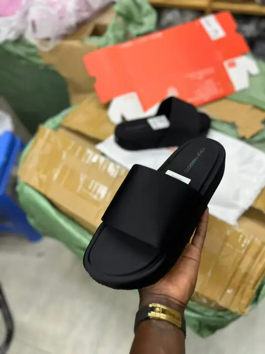 Yohji Yamamoto Black Slide Sandals