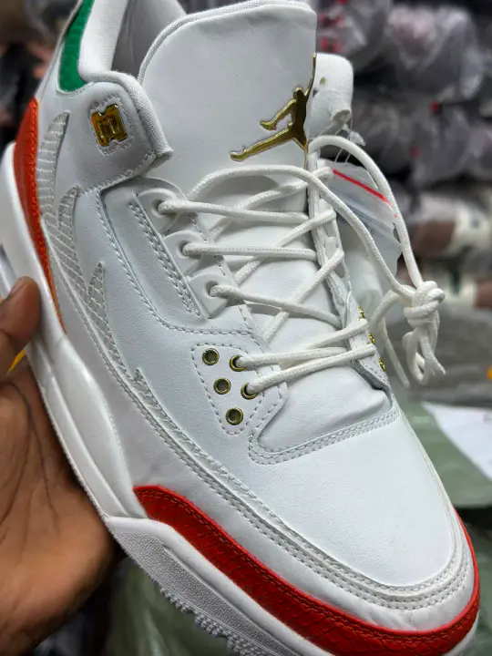 Jordan Retro 3 White Gold