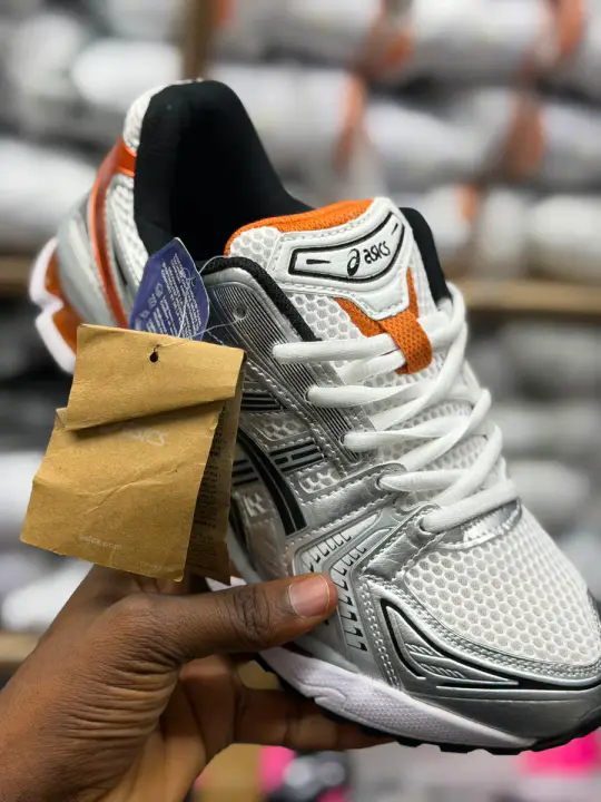 Asics Gel-Kayano White Silver Orange