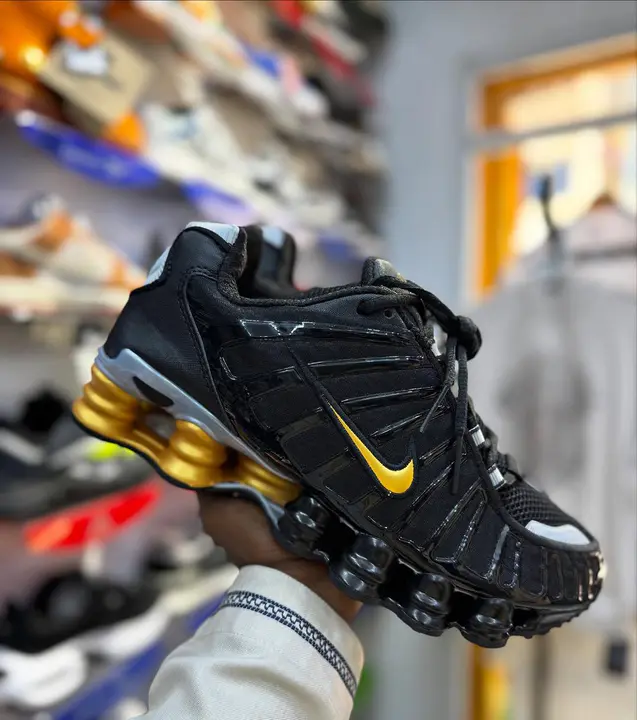 Nike Shox TL Black Gold Sneakers