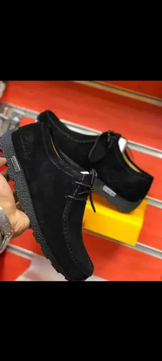 Clarks Black Suede Trek Shoes