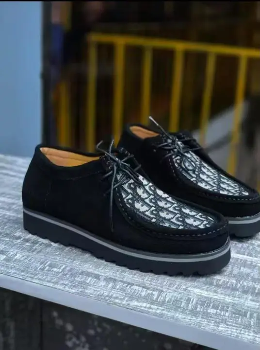 Black Monogram Panel Creepers Shoes