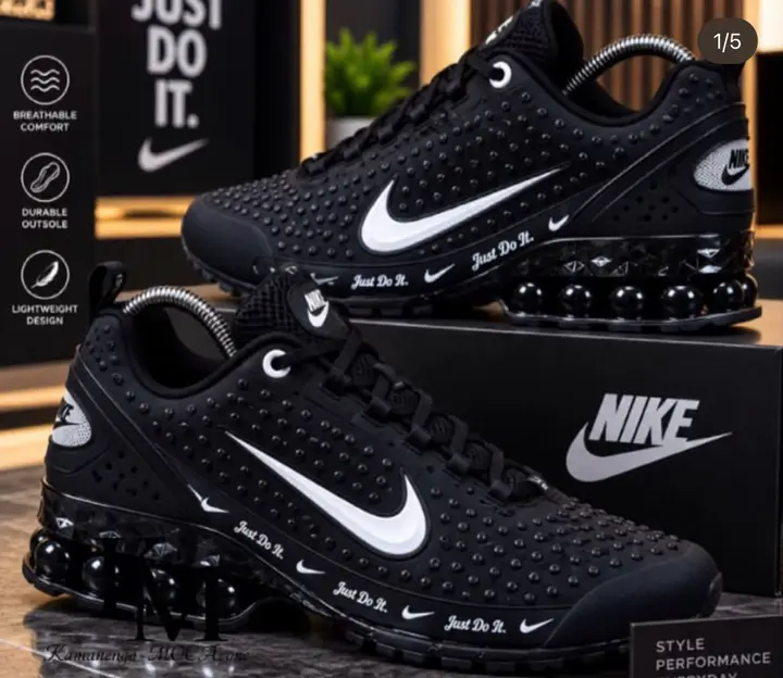 Nike Shox Black White Sneakers