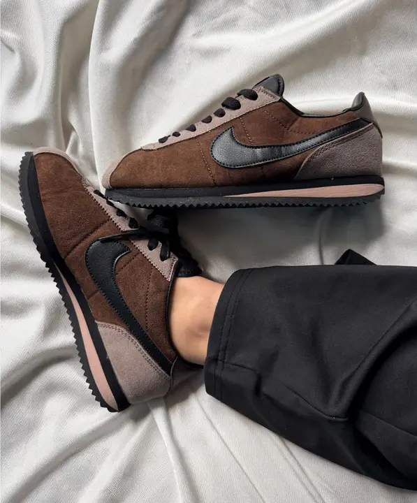 Nike Cortez Brown Black Low-Top Sneakers