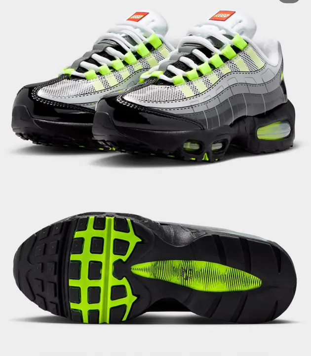 Nike Air Max 95 Grey Neon Sneakers
