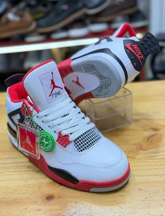 Jordan 4 Retro Fire Red Sneakers